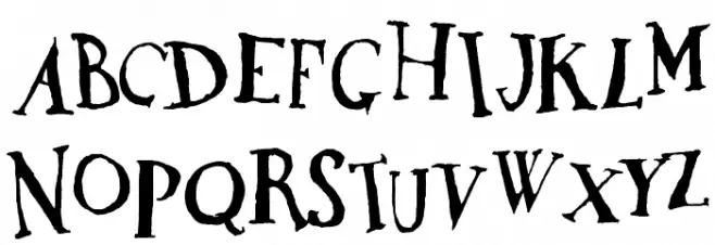 DaDa Antiquerist Caratteri MINUSCOLO