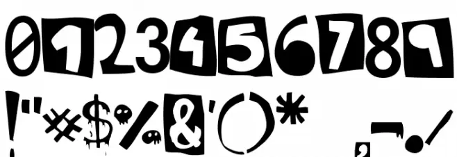 DaPunk Font OTHER CHARS