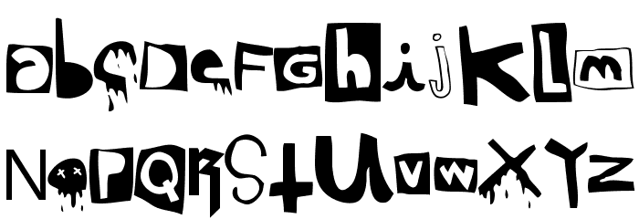 DaPunk Font LOWERCASE