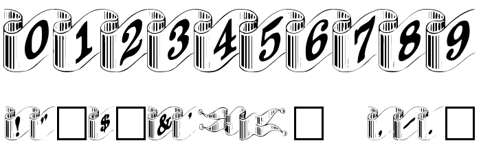 DaRib Plain Font OTHER CHARS