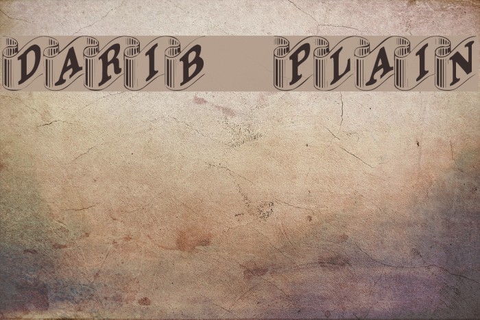 DaRib Plain Font examples