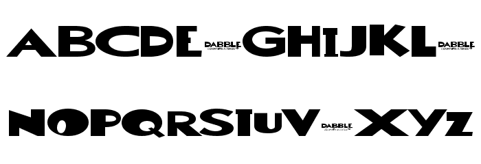 Dabble[eval] フォント 大文字