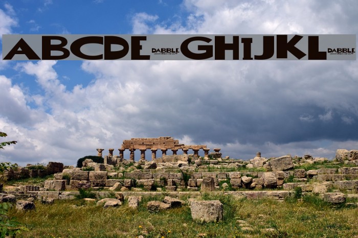 Dabble[eval] Font examples