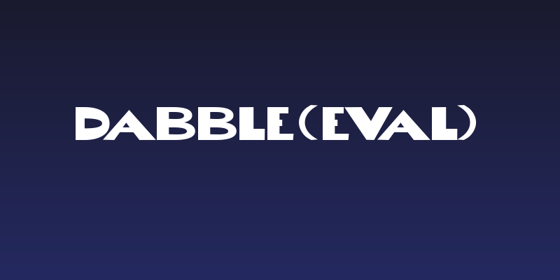 Dabble[eval] Social Header