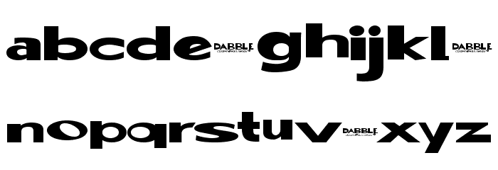 Dabble[eval] Font Litere mici