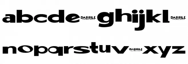 Dabble[eval] Font Litere mici