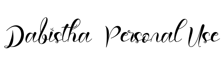 Dabistha - Personal Use  Скачать бесплатные шрифты