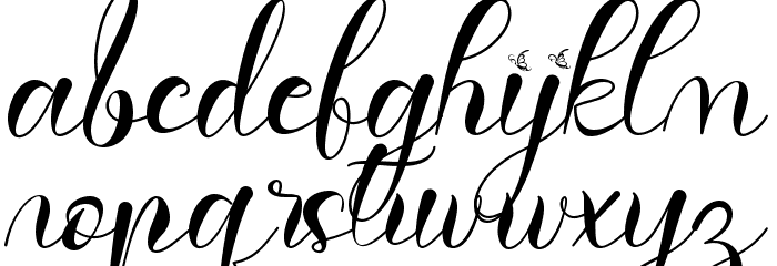 Dabistha - Personal Use Font LOWERCASE