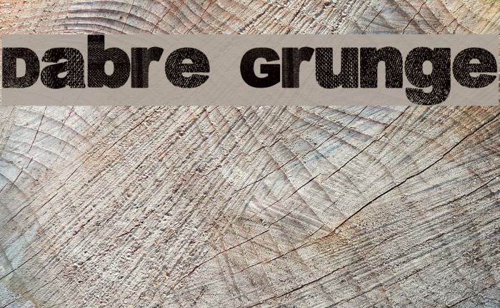 Dabre Grunge Font examples