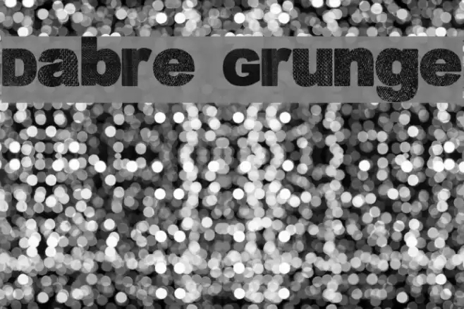 Dabre Grunge Font examples