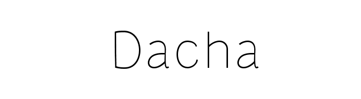 Dacha Font