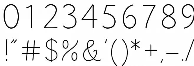 Dacha Font OTHER CHARS