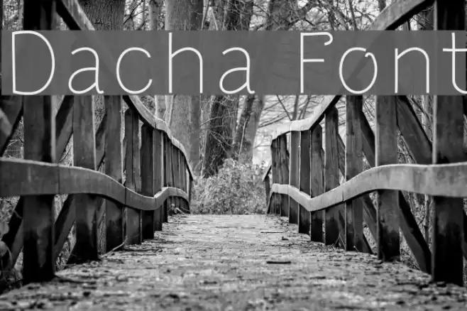 Dacha Font examples