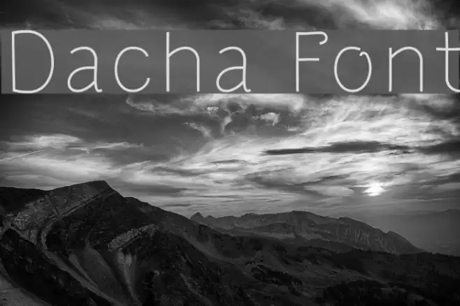 Dacha Font examples