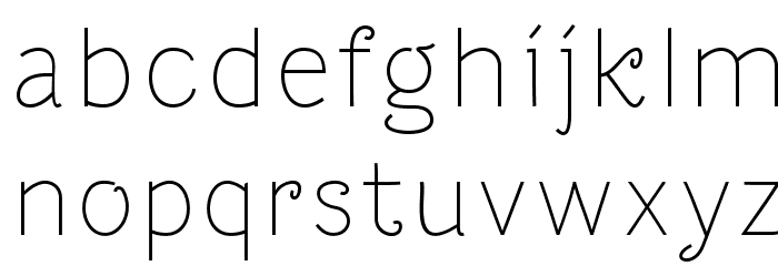 Dacha Font LOWERCASE