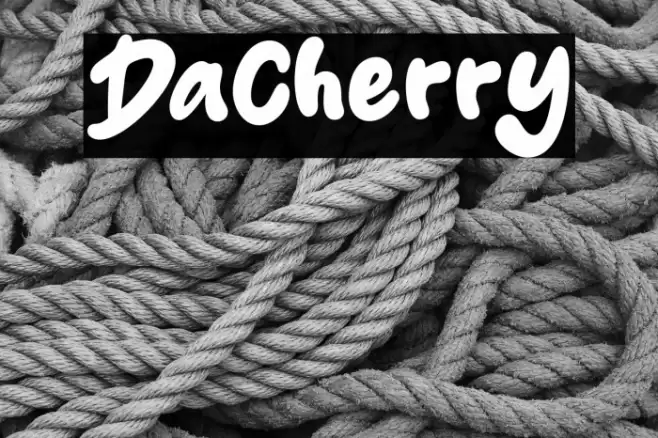 Dacherry Fonte examples