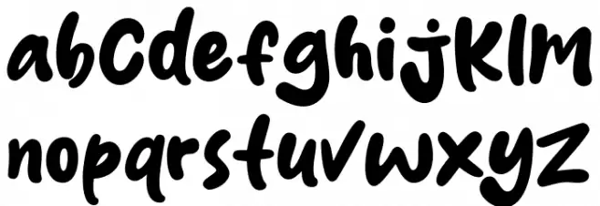 Dacherry フォント 小文字