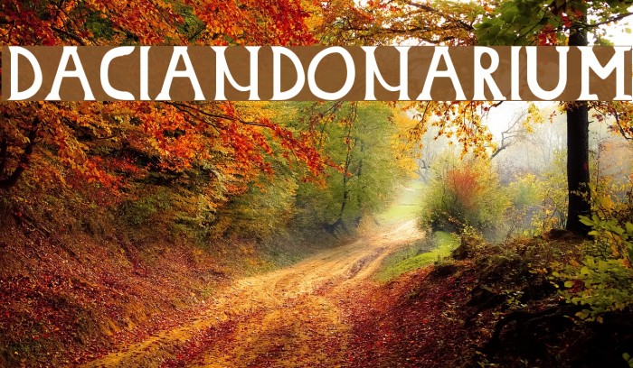 DacianDonarium Font examples