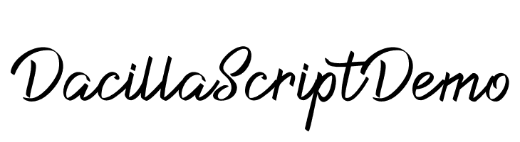Dacilla Script Demo  لخطوط تنزيل