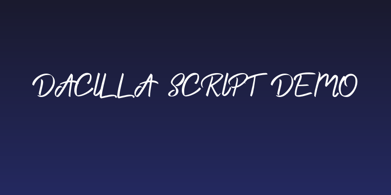 Dacilla Script Demo Social Header