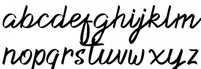 Dacilla Script Demo 字体 小写