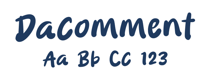 Dacomment Font Preview