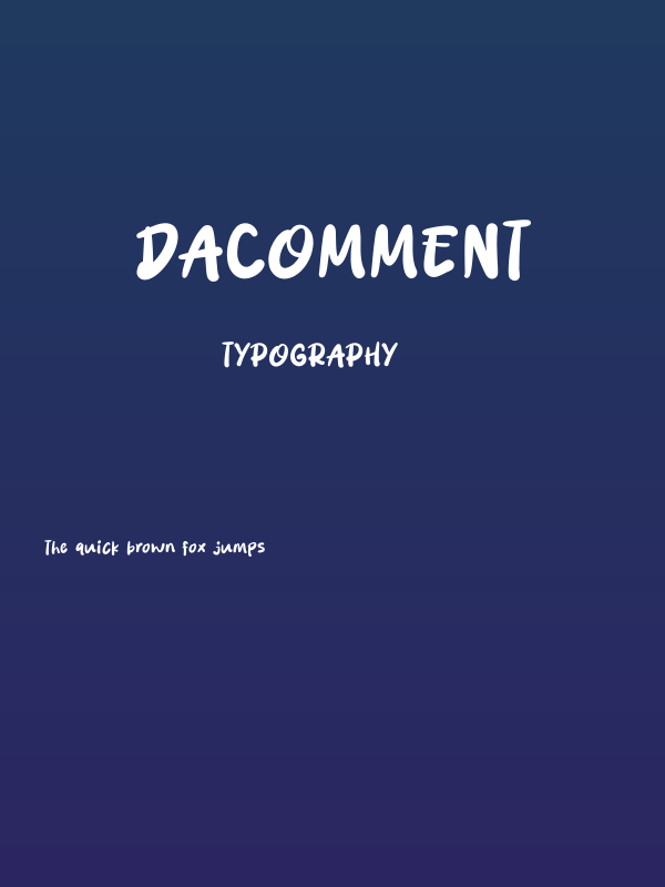 Dacomment Poster