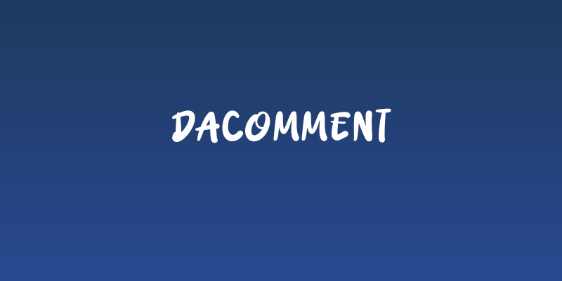 Dacomment Social Header
