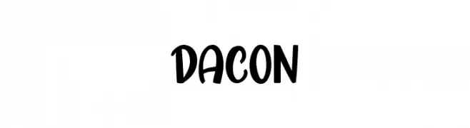 Dacon  नि: शुल्क फ़ॉन्ट्स डाउनलोड