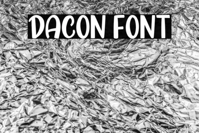 Dacon Font examples