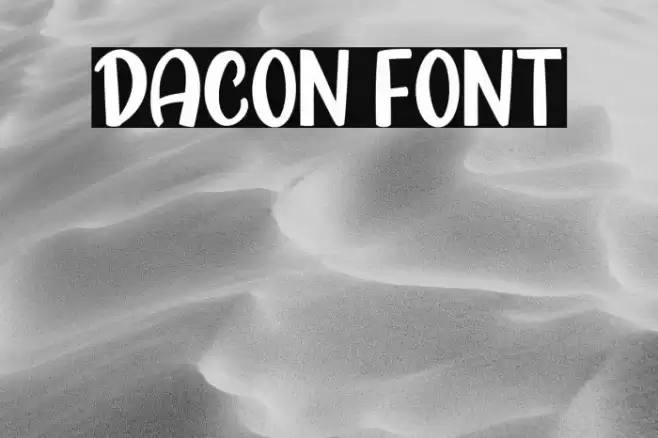 Dacon Font examples