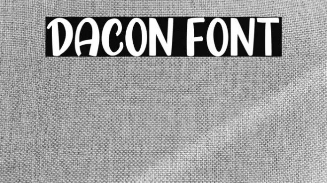 Dacon Font examples