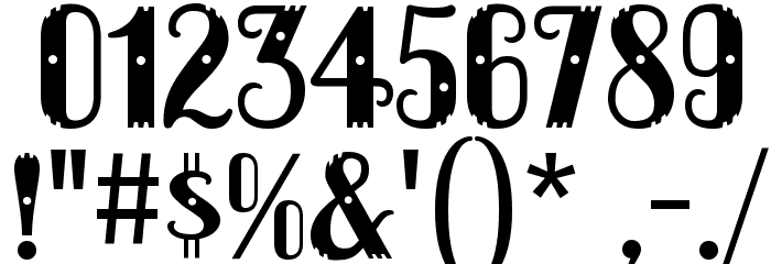 Dacquoise-Regular Font OTHER CHARS
