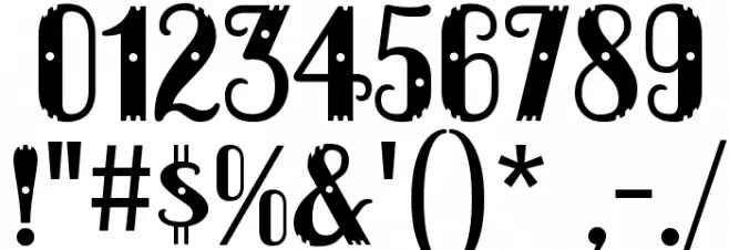 Dacquoise-Regular Font OTHER CHARS