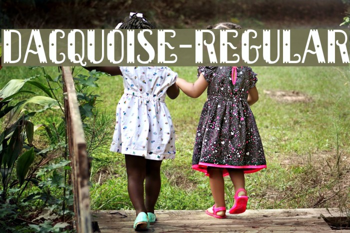 Dacquoise-Regular Font examples
