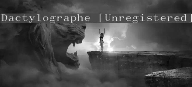 Dactylographe [Unregistered] Шрифта examples