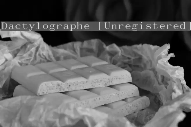 Dactylographe [Unregistered] Шрифта examples