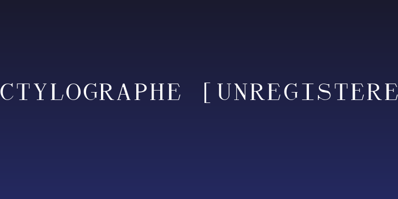 Dactylographe [Unregistered] Social Header