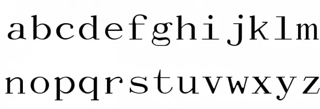 Dactylographe [Unregistered] Schriftart Kleinbuchstaben