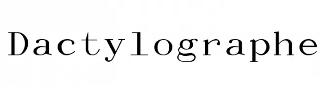 Dactylographe  Fuentes Gratis Descargar
