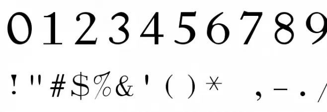 Dactylographe Font OTHER CHARS