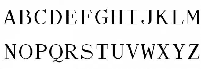 Dactylographe 字体 大写