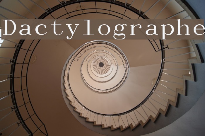 Dactylographe Font examples