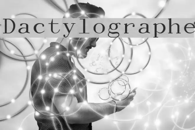 Dactylographe Font examples