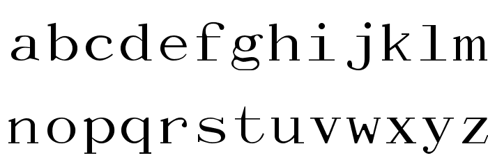 Dactylographe Font LOWERCASE