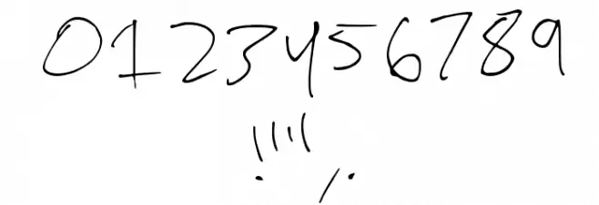 Dada Regular Font OTHER CHARS