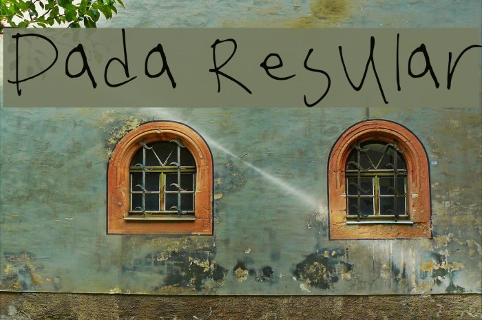 Dada Regular Caratteri examples