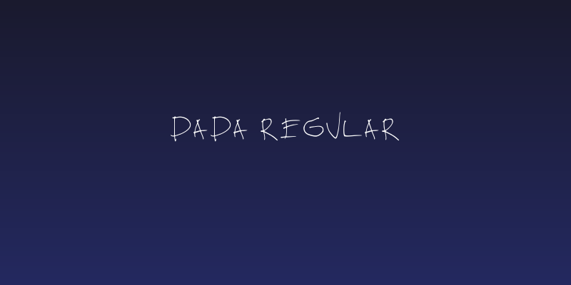 Dada Regular Social Header