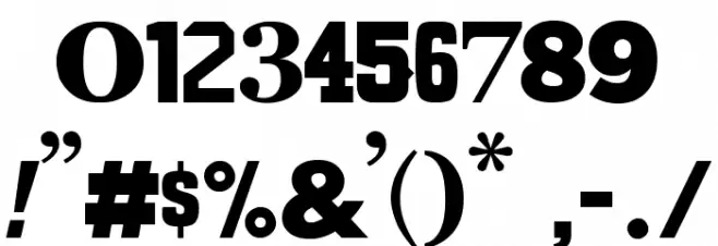 Dada is the new Black Font Alte caractere
