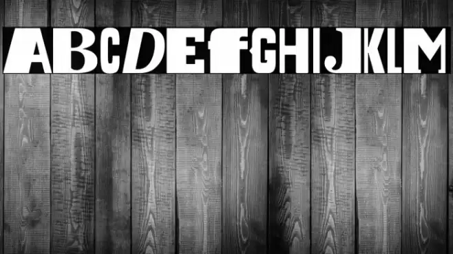 Dada is the new Black फ़ॉन्ट examples